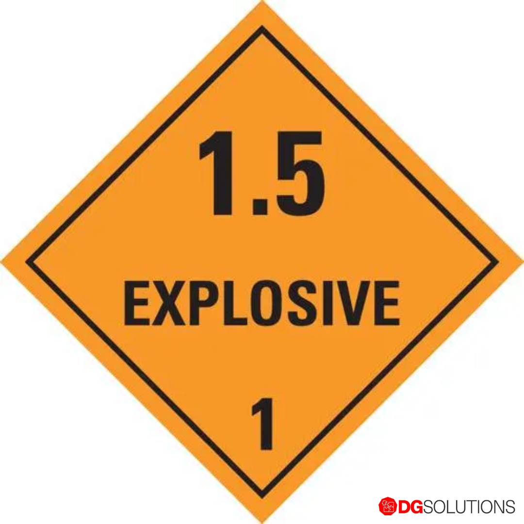 Class 1.5 Explosive Label